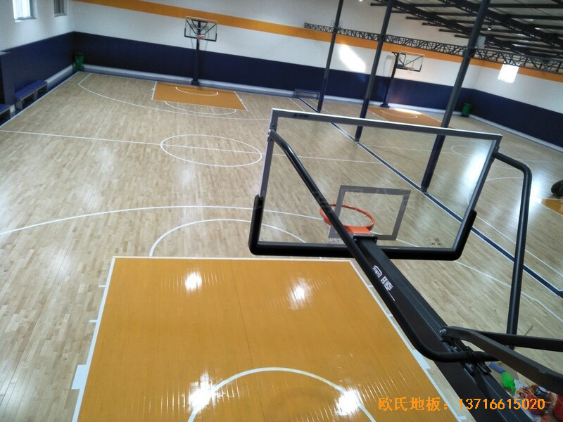 北京game on籃球館運動木地板安裝案例5